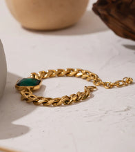 Load image into Gallery viewer, EMERALD CUBAN BRACELET
