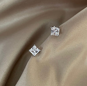 Princess Cut Studs