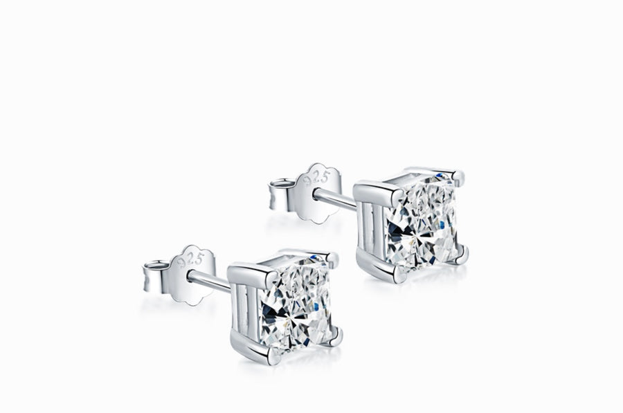 Princess Cut Studs