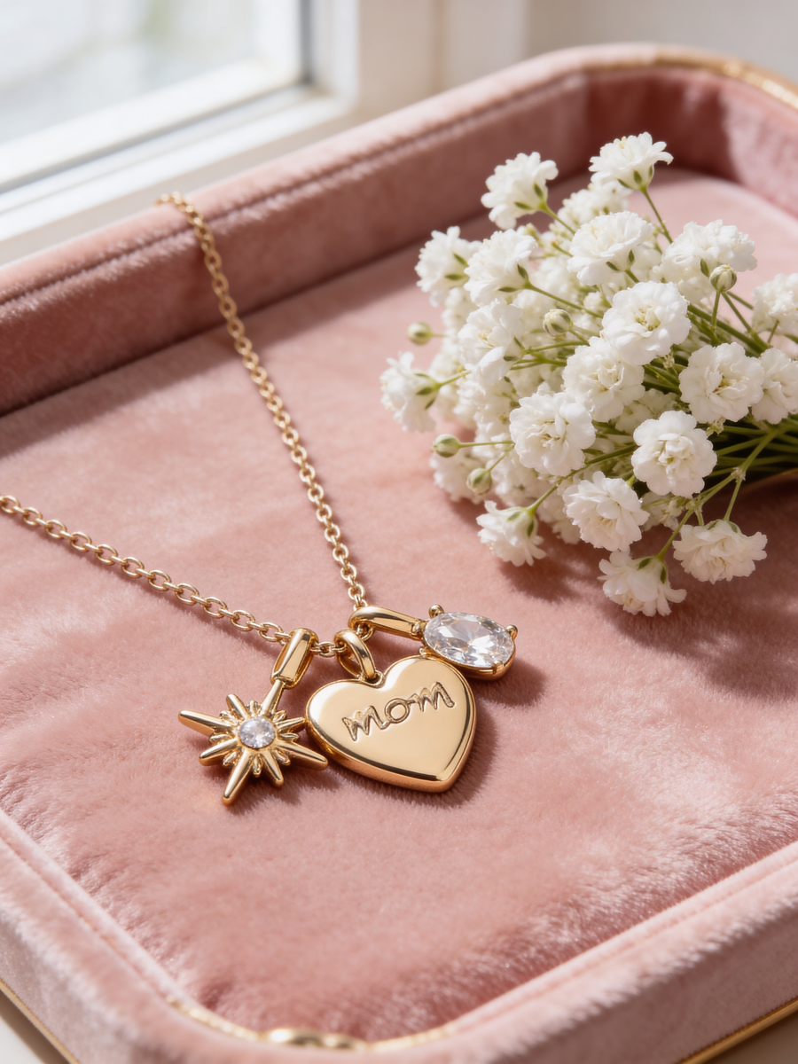 Radiant Mom Charm Necklace