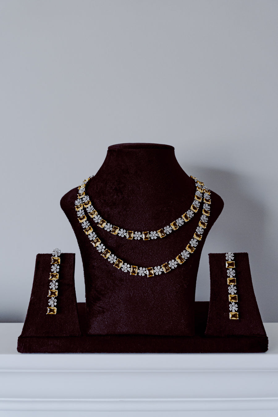 Sapphire Yellow Double Layer Set