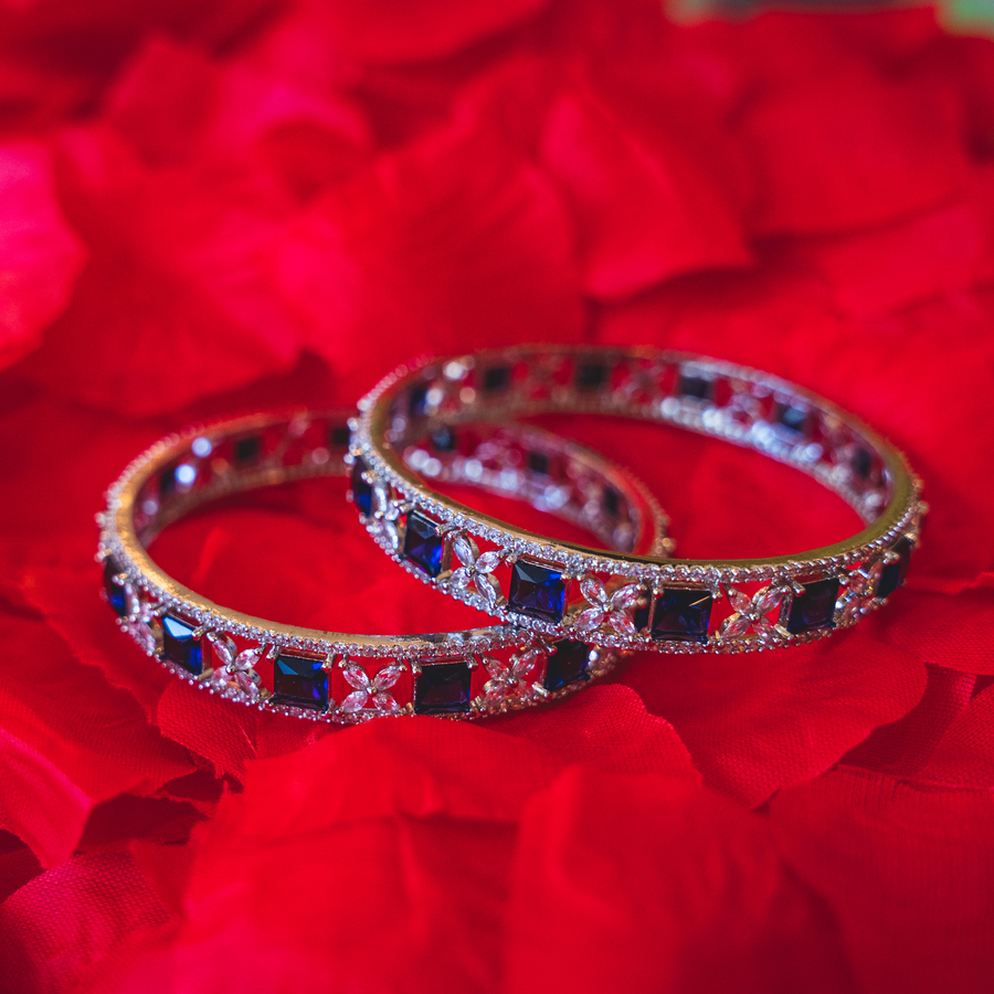 Sapphire Blue Bangles