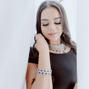 Sapphire Blue Bangles