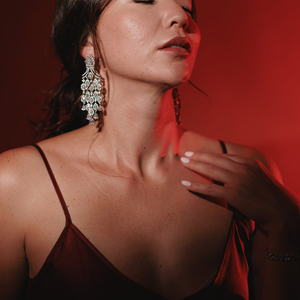 Monaco Earrings - Crystal
