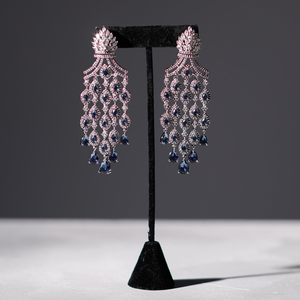 Monaco Earrings - Sapphire Blue