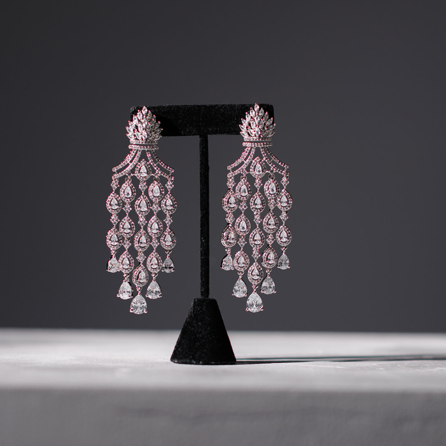 Monaco Earrings - Crystal