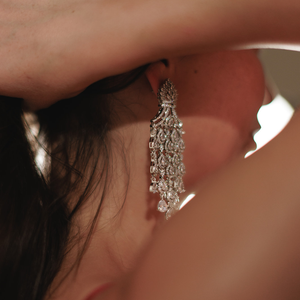 Monaco Earrings - Crystal