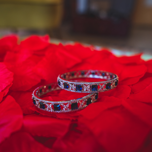 Sapphire Blue Bangles