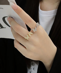 Dainty Butterfly Ring