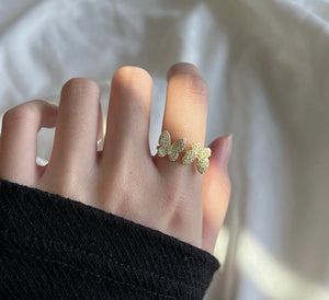 Dainty Butterfly Ring