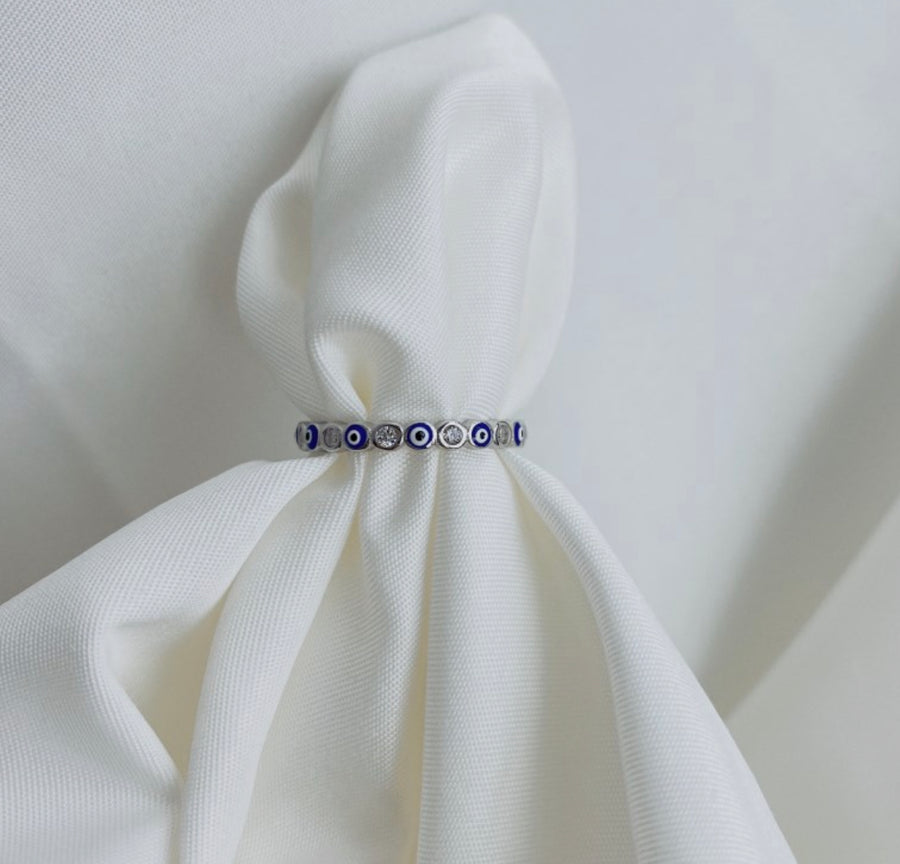 Dainty Evil Eye Ring