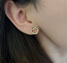 Load image into Gallery viewer, DUAL HEART STUDS
