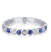 Load image into Gallery viewer, Dainty Evil Eye Ring
